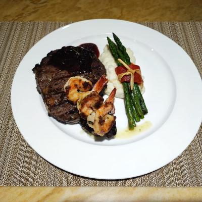 Shrimp Steak Dinner1